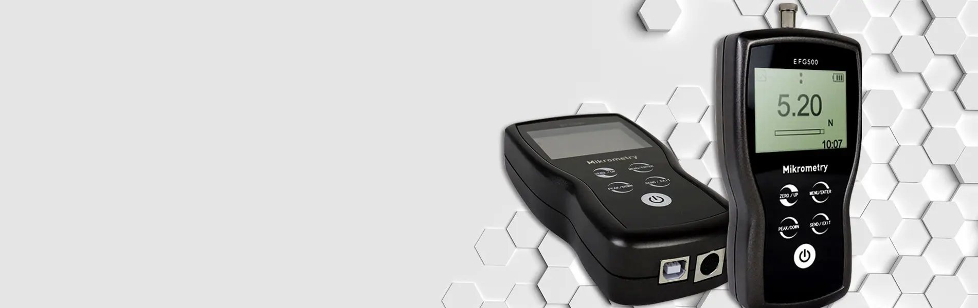 測定結果のmikrometry-テストと測定器製造会社